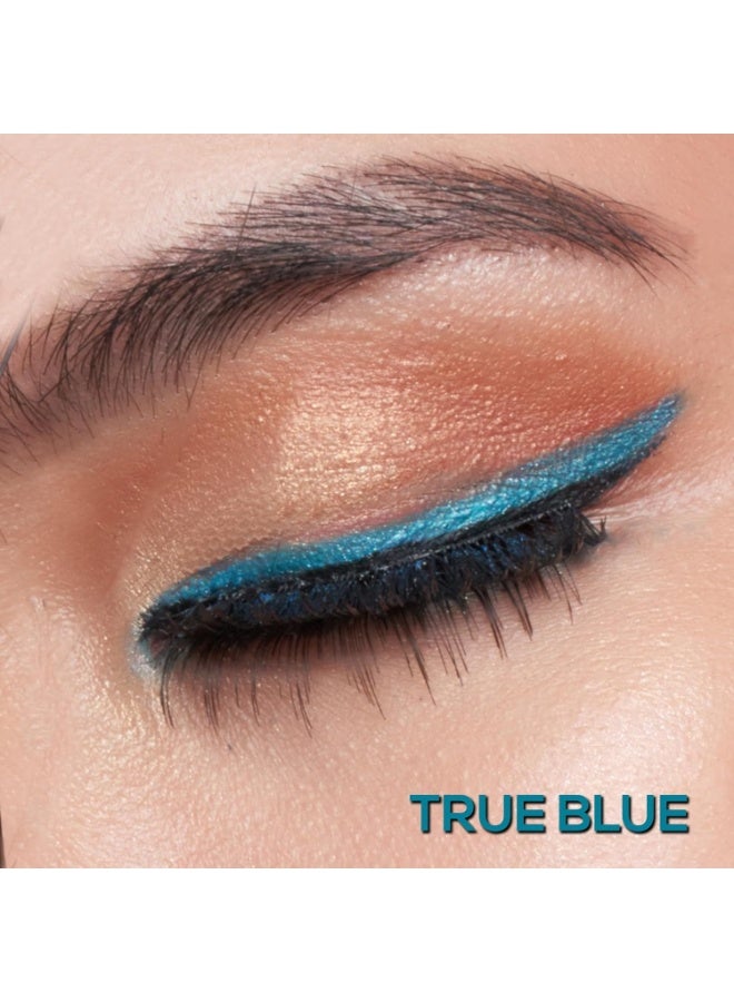 RENEE Kajal Pen with Sharpener - True Blue | 24 Hrs Stay | Long Lasting Kohl Pencil | Matte Finish | Rich Color Payoff | Smudge & Waterproof | One Swipe Application Formula | 0.35gm - Image 3